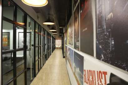 Corridor of a coworking space in noida film city